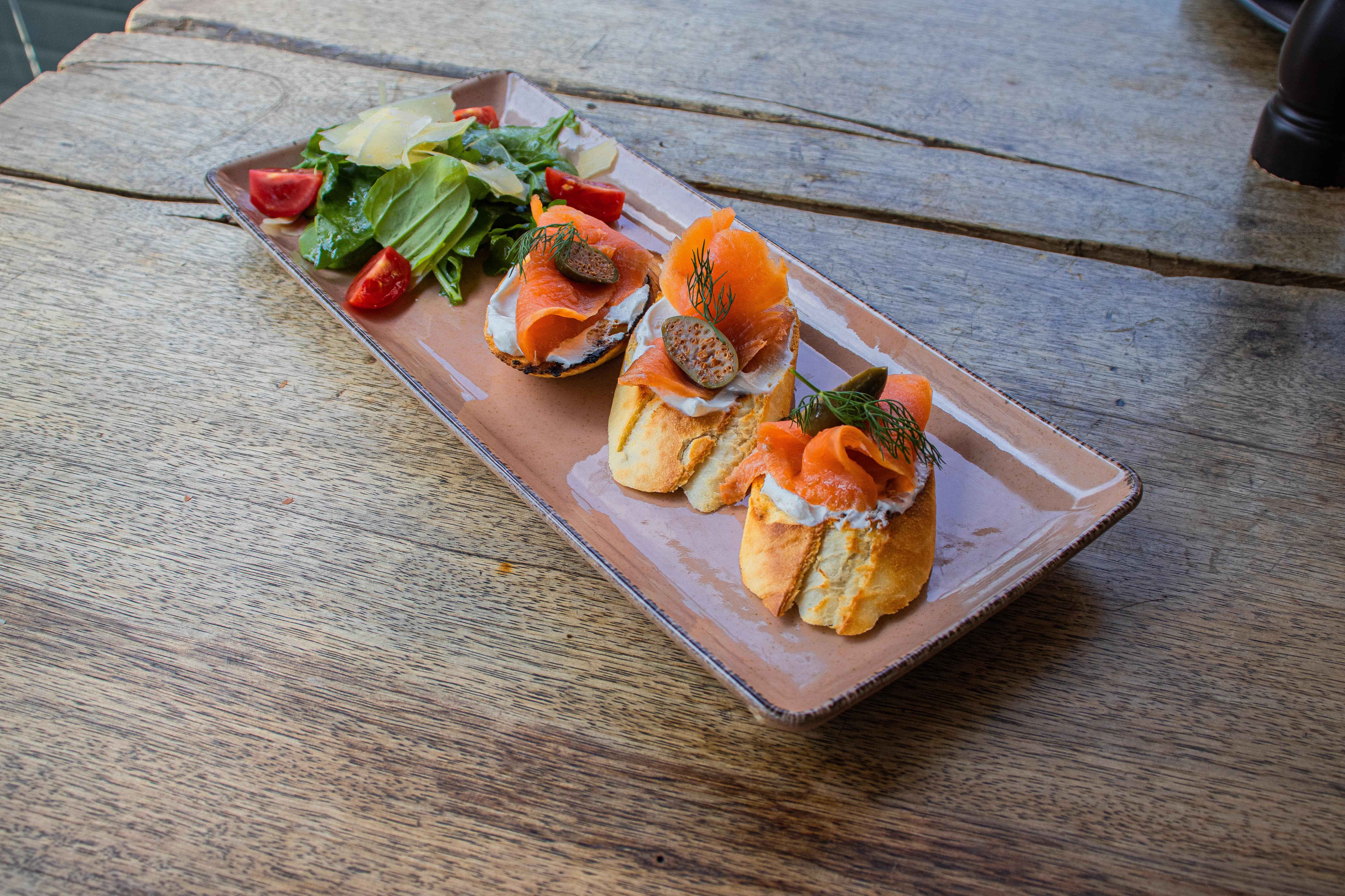Salmon Bruschetta