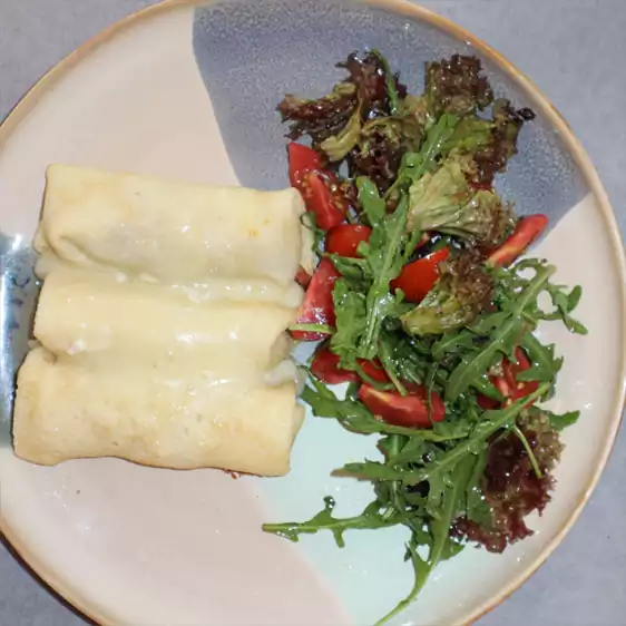 Creamy Mushroom Crepes