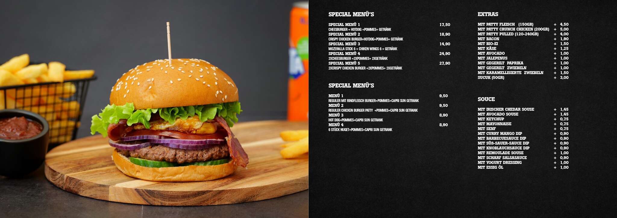 SPECIAL MENU'S 