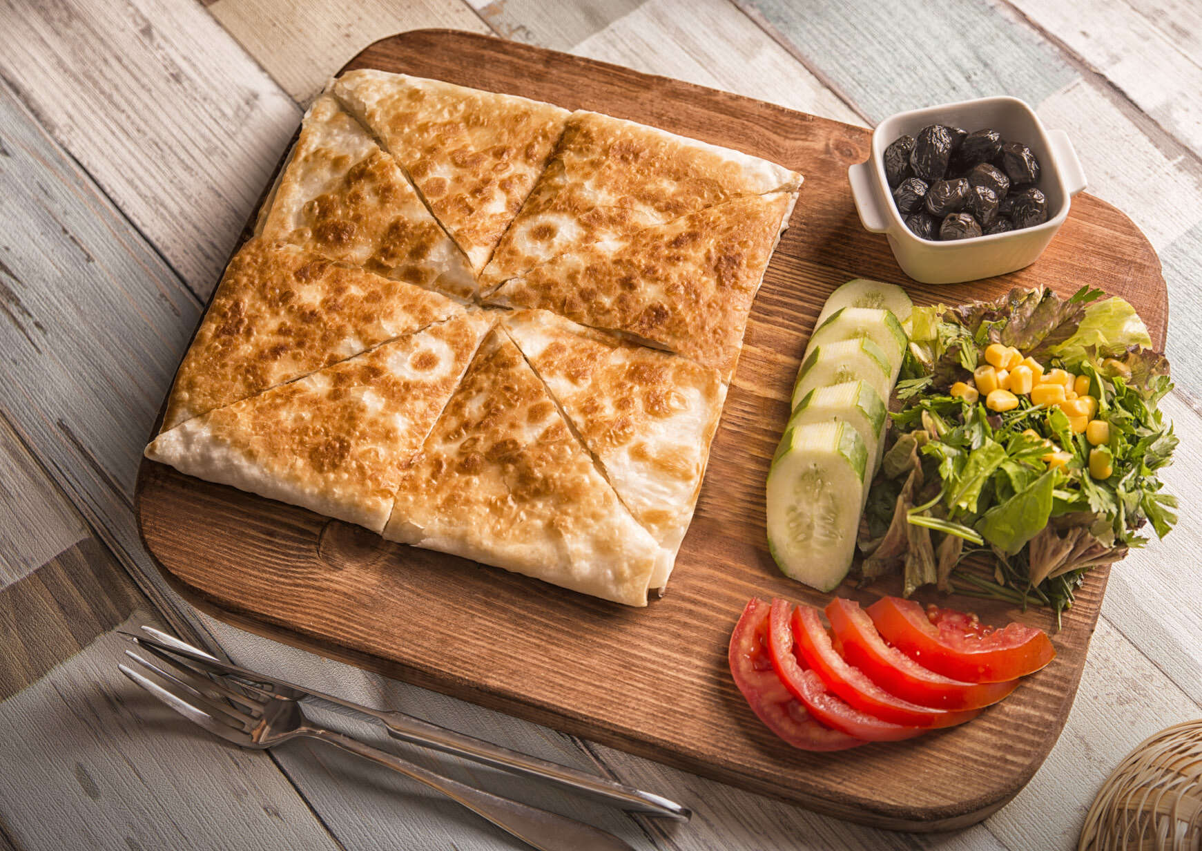 GÖZLEME with CHEESE and POTATO