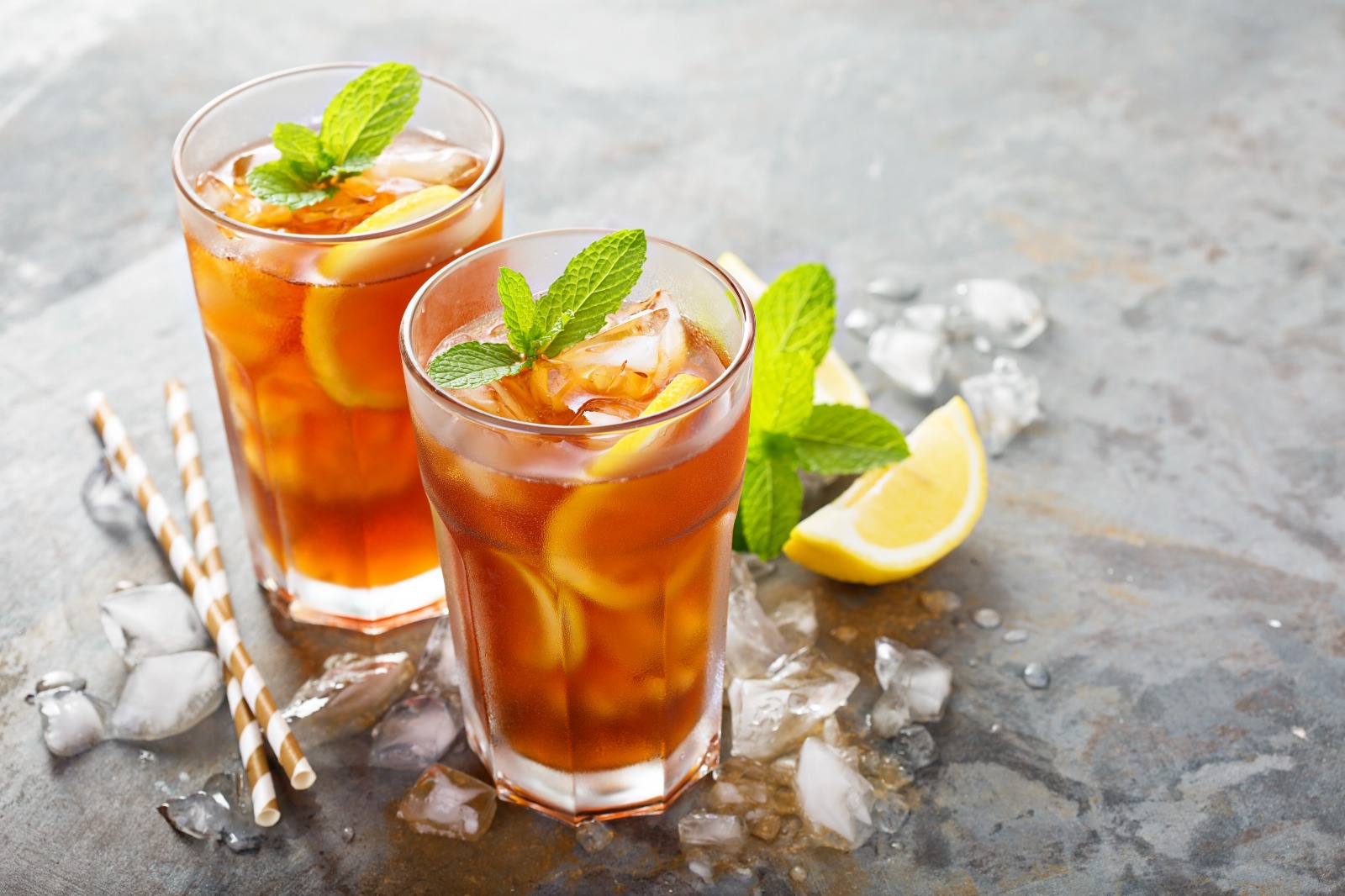 Homemade Peach Ice Tea