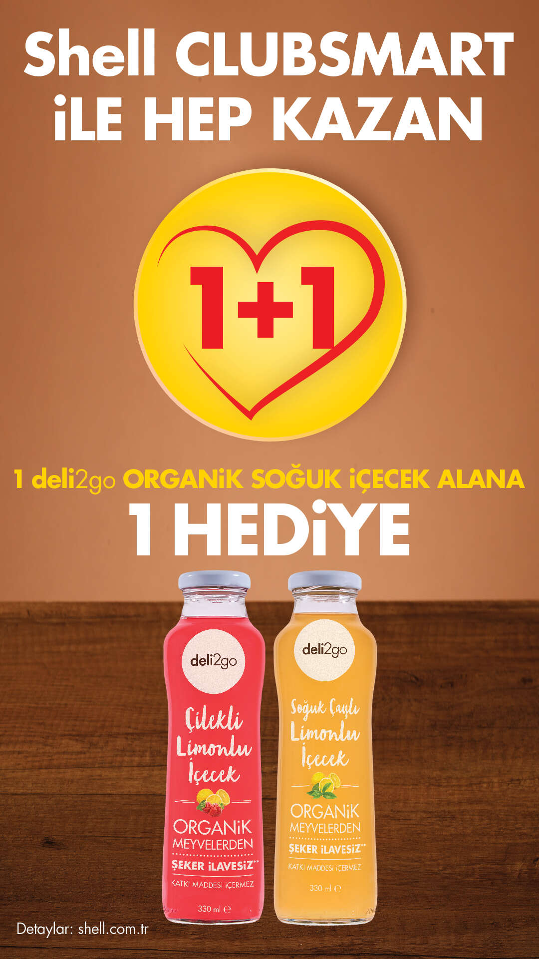 DELI2GO ORGANİK İÇECEK ÇEŞİTLERİ 1 ALANA 1 BEDAVA