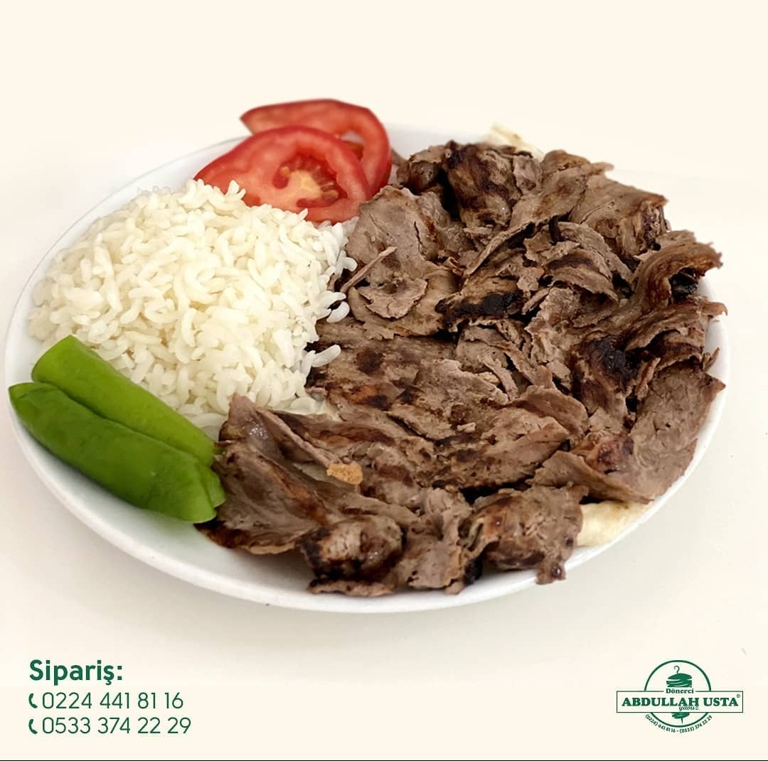 1 Porsiyon Pilav Üstü Et Döner 