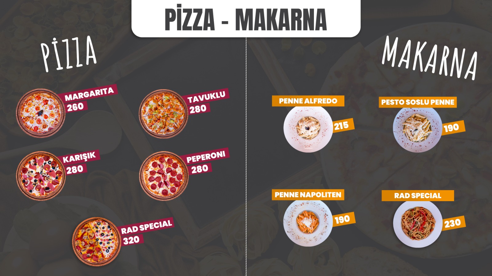 MAKARNA-PİZZA