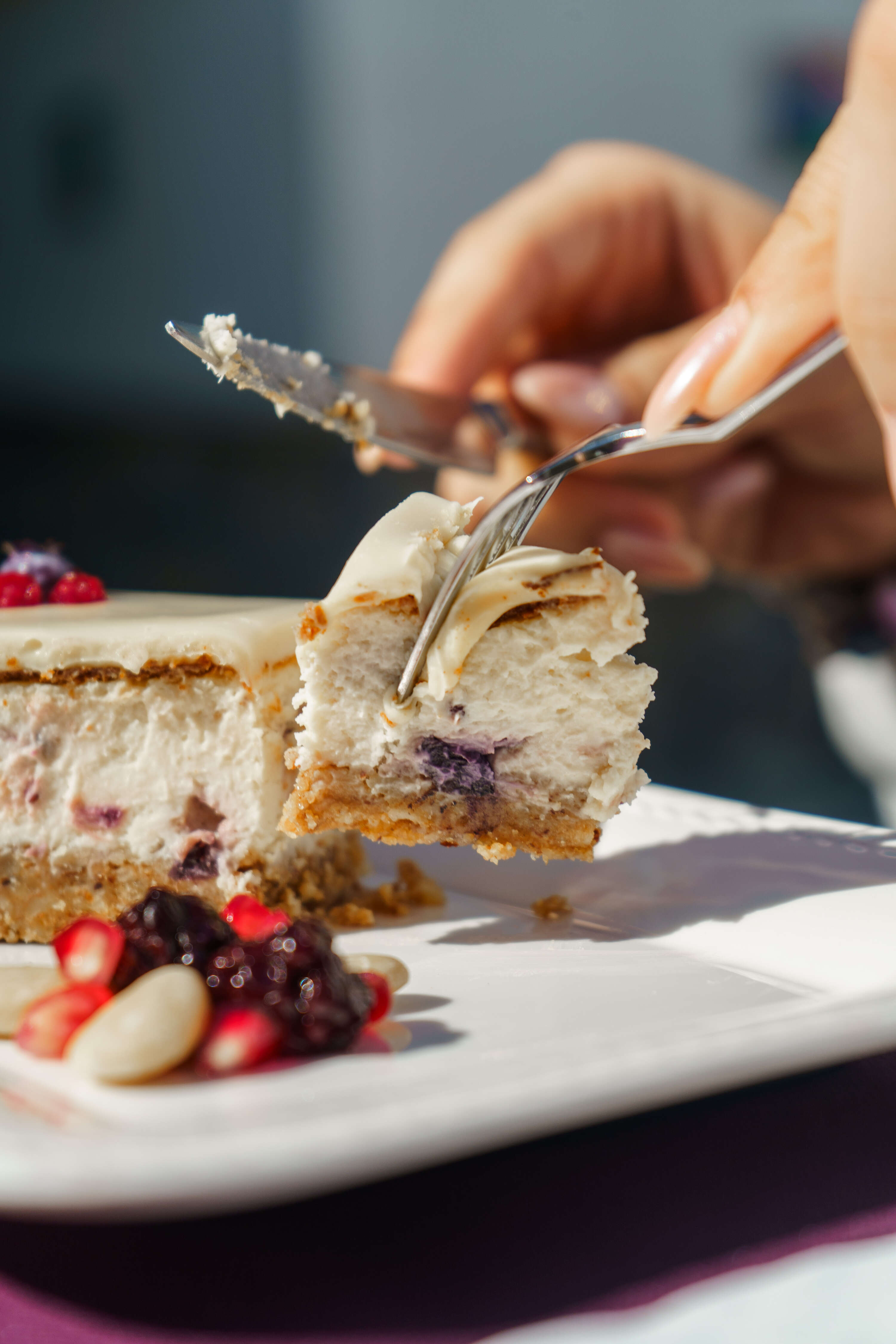 White Chocolate Cheesecake  