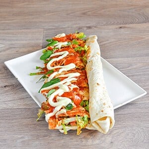 Lavaş Ekmeğe Tavuk Döner