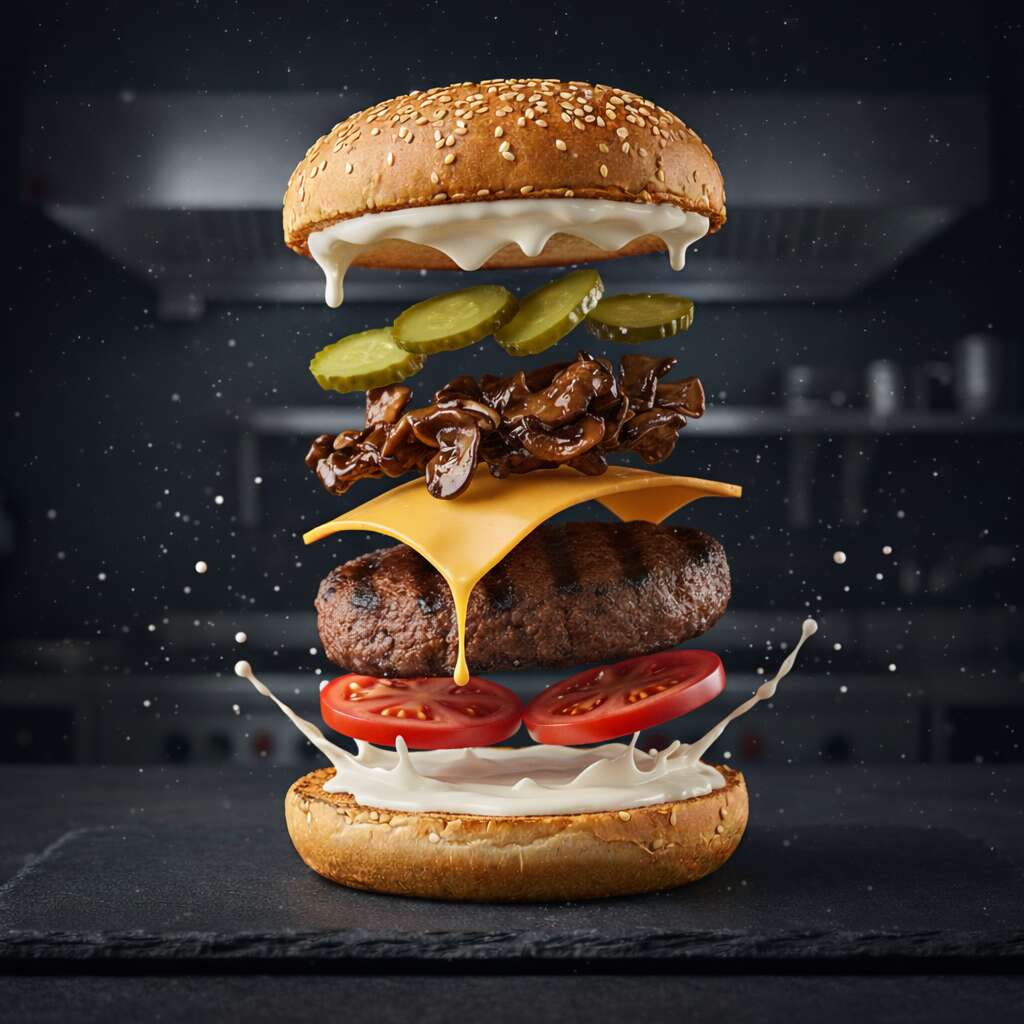 5. Truffle Mushroom Burger