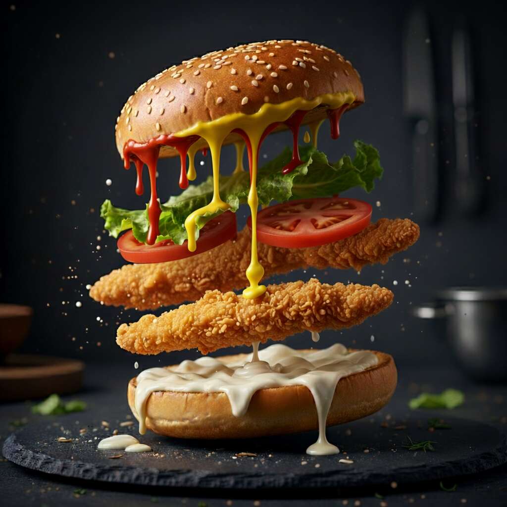 20. Acılı Tavuk Burger
