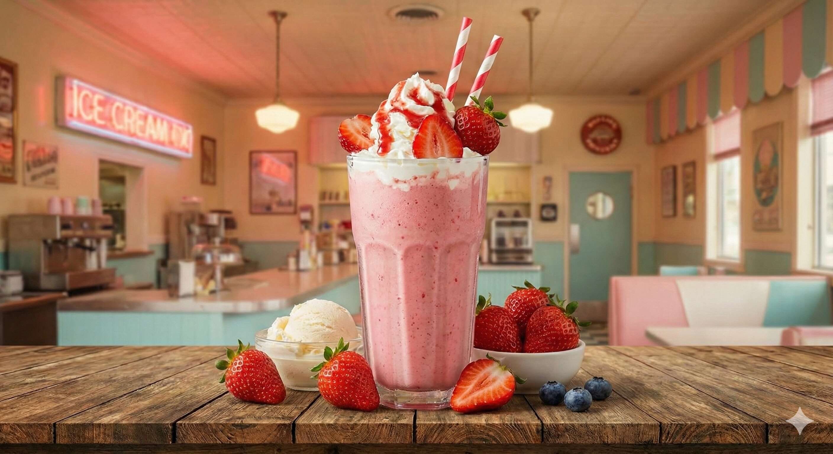 Çilekli Milkshake
