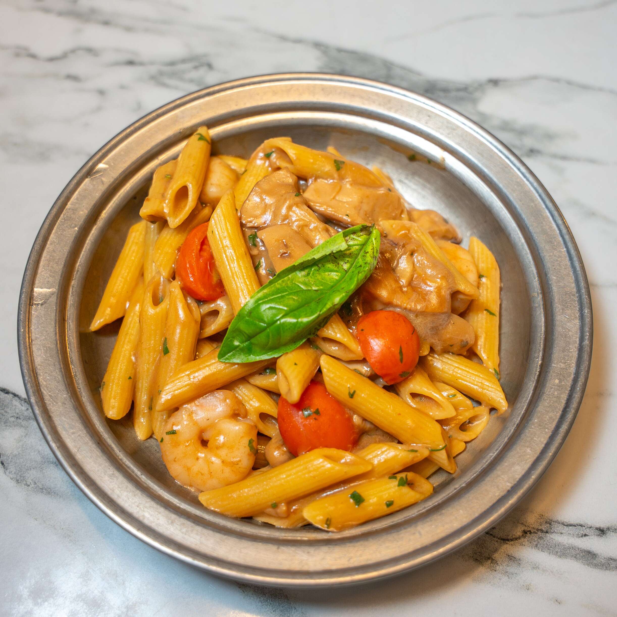 Penne Shrimp Porcini (Penne Karides Porçini)