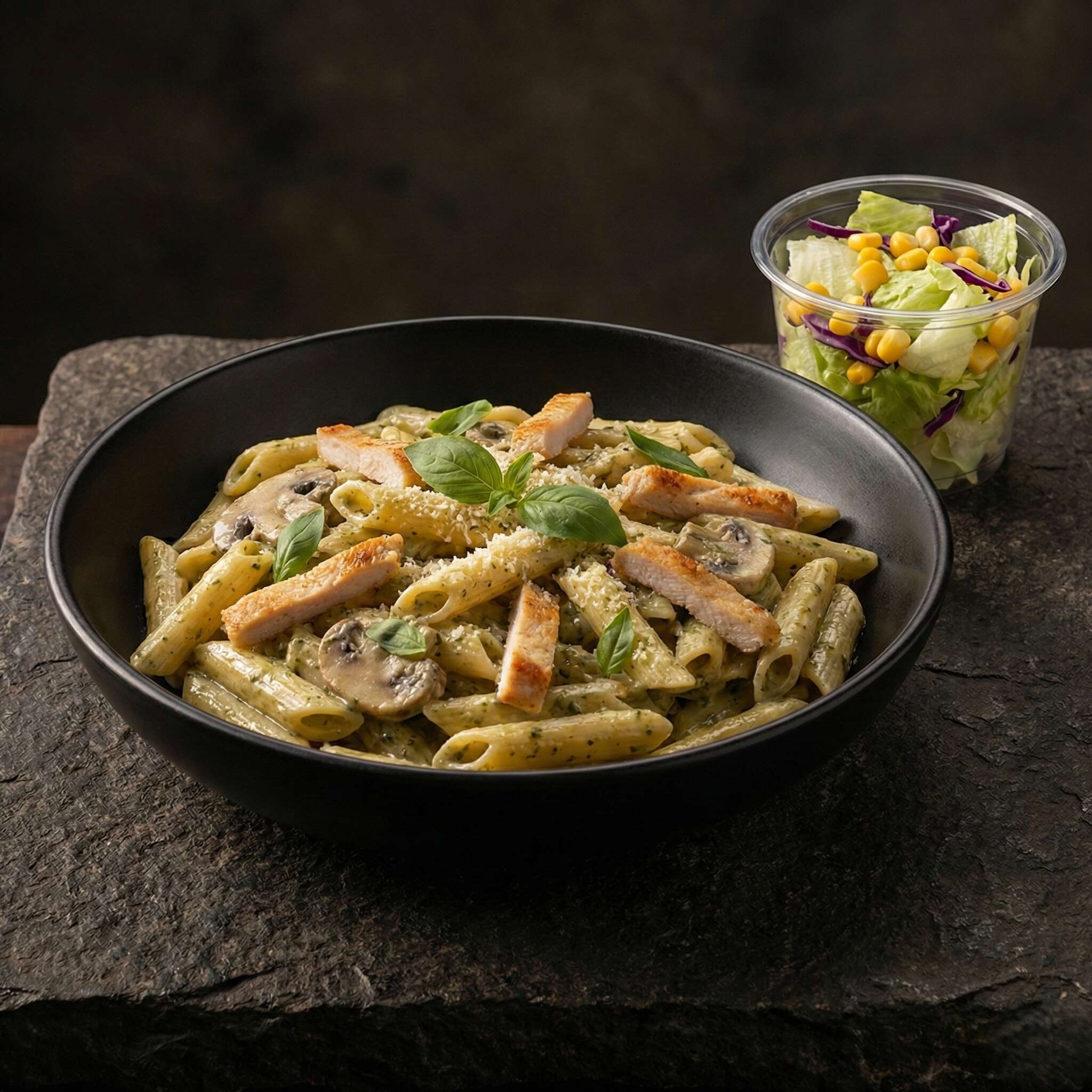 Fesleğenli Pesto Rüzgarı Penne