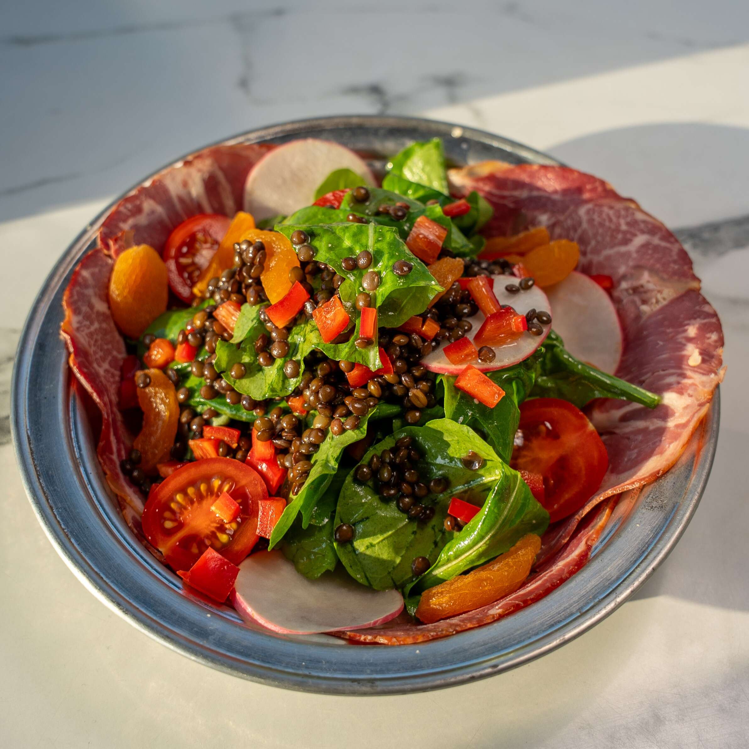 Salad with Dried Meat (Kuru Etli Salata)