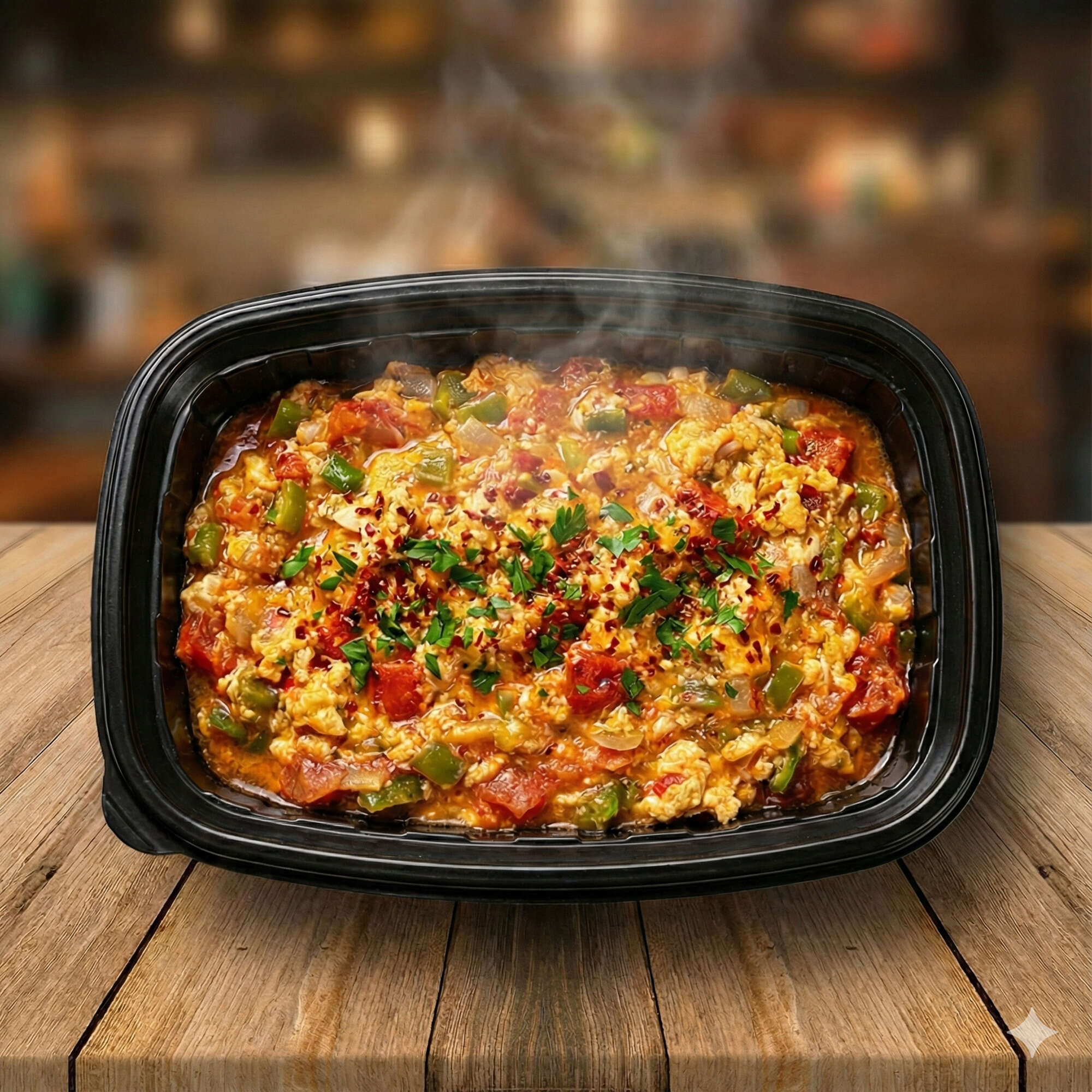 Sosisli & Kaşar Peynirli Menemen