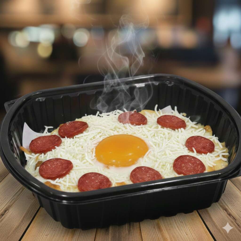 Sucuklu & Kaşar Peynirli Yumurta