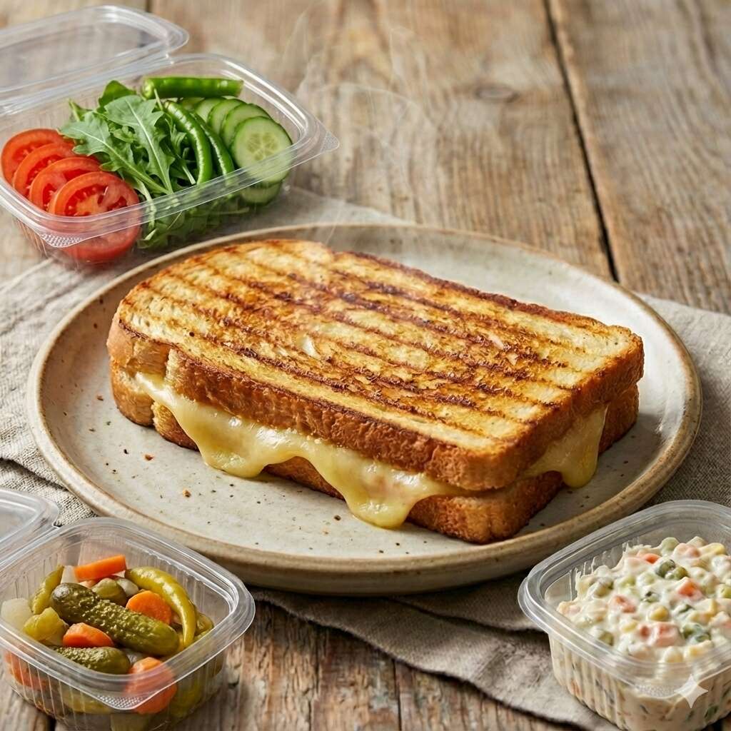 Sucuklu Kaşarlı Tost