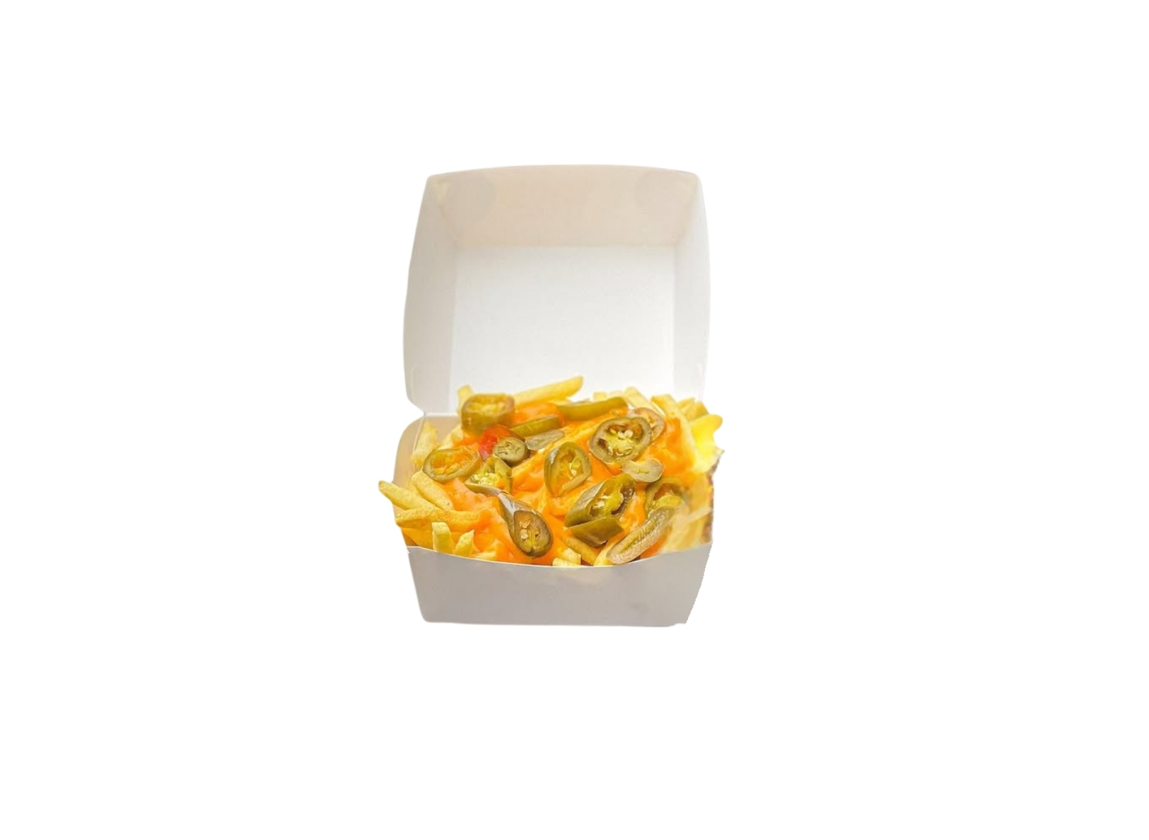 Cheddar Soslu Acılı Patates Kızartması 