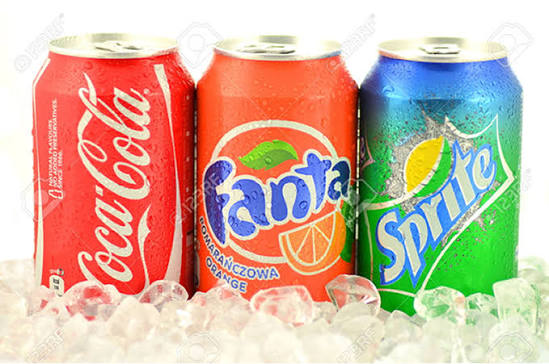 CocaCola,Fanta,Sprite