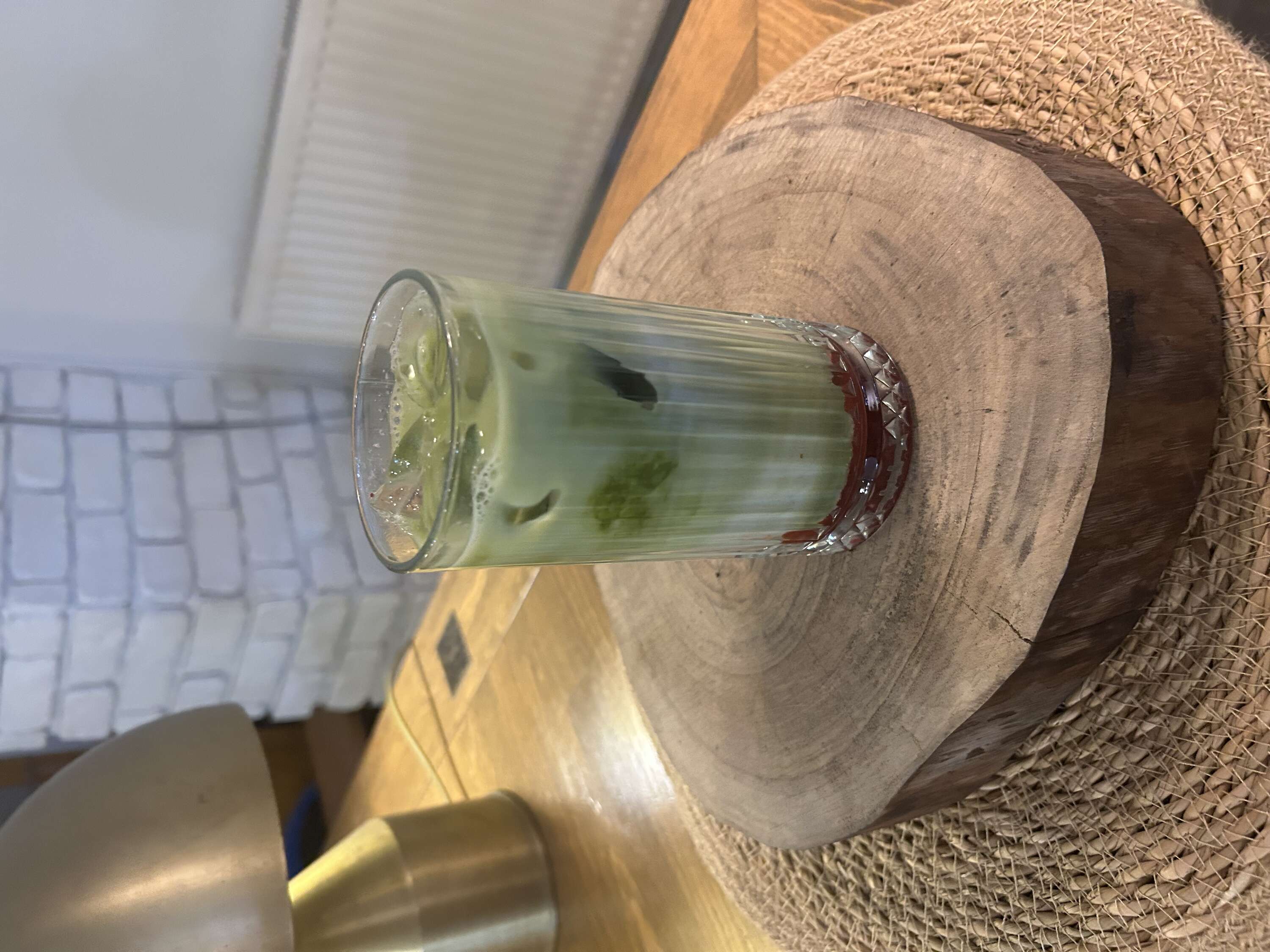 İce strawberry matcha