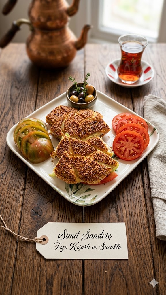 Peynirli Simit Tostu