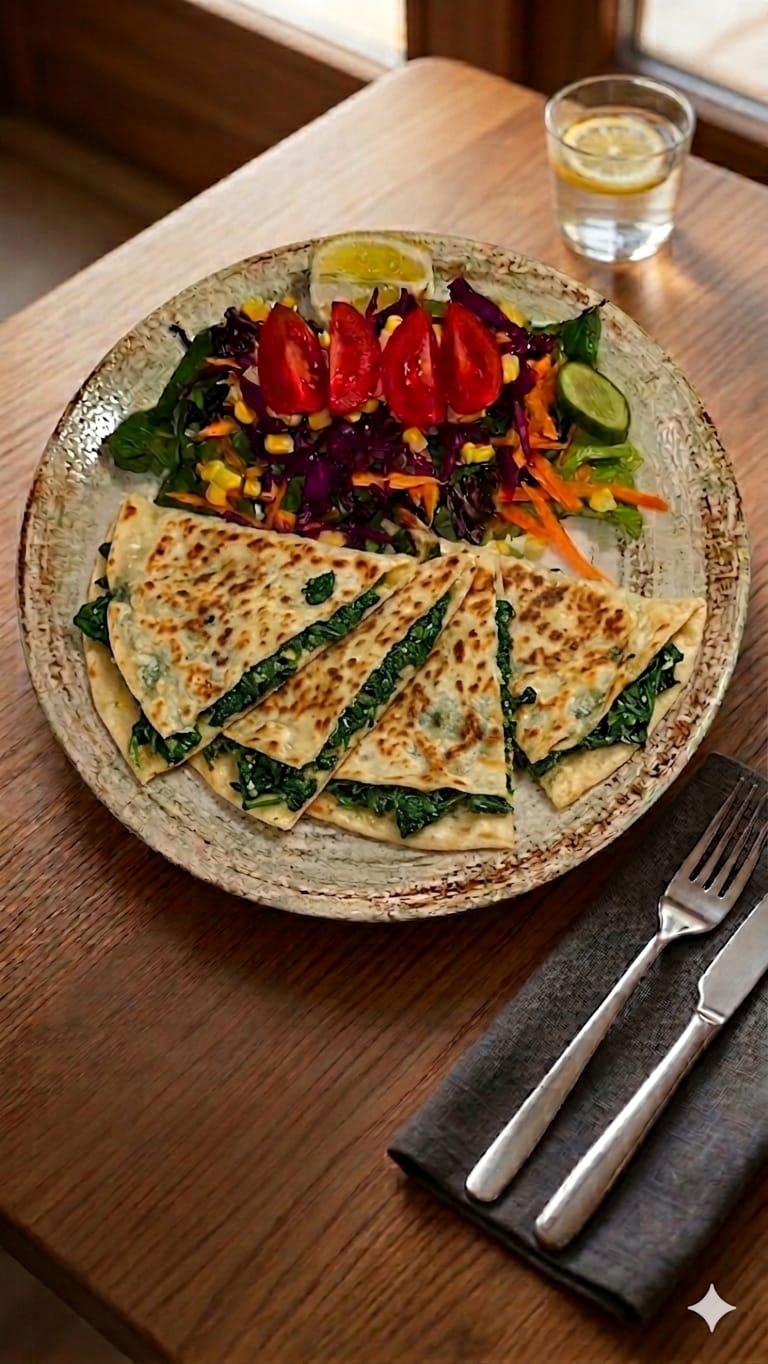 Ispanaklı Krep