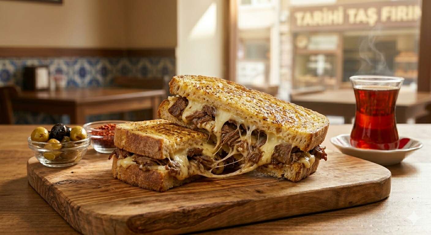 YUMURTALI KAVURMALI KAŞARLI TOST 