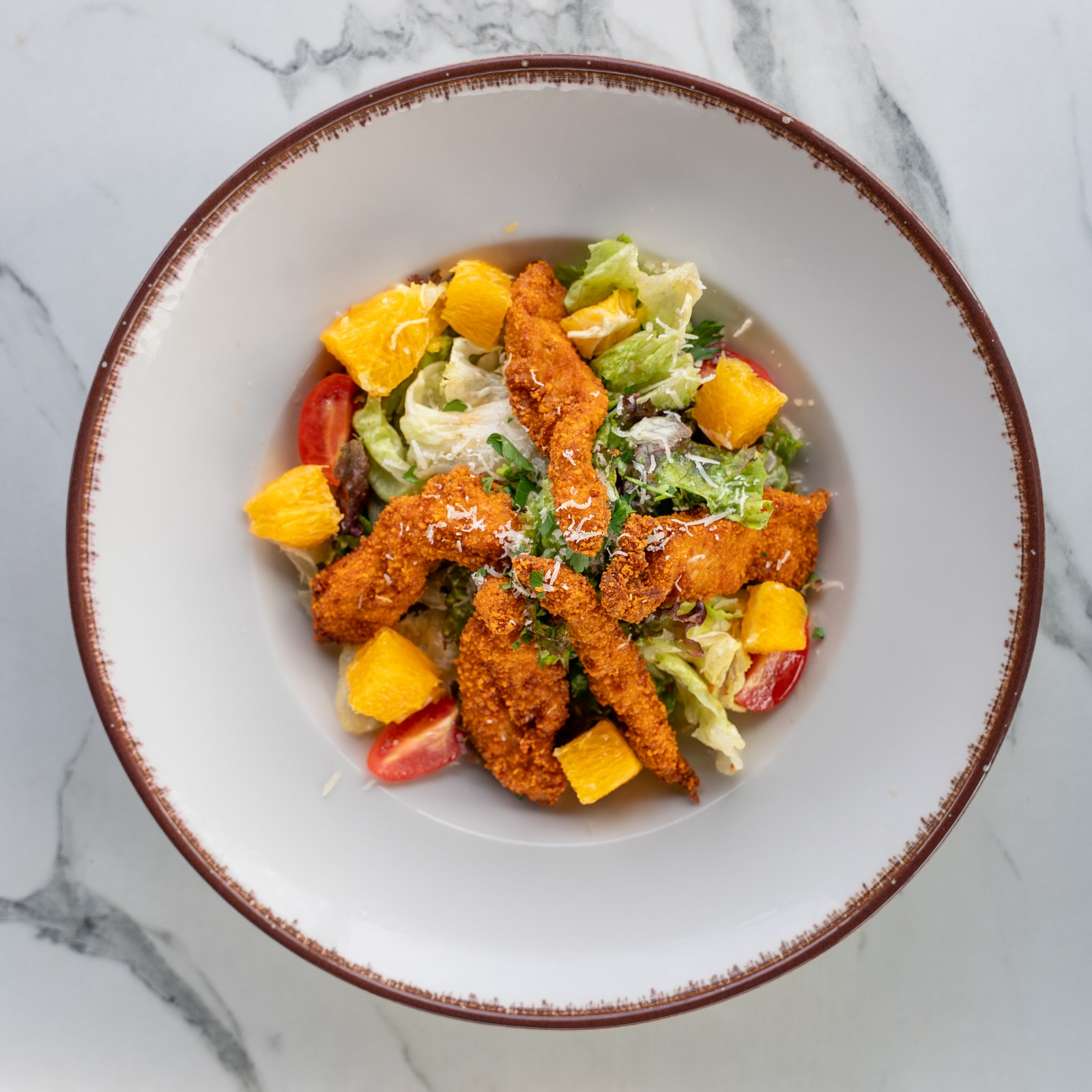 Çıtır Tavuk Salata (Frıed Chıcken Salat)
