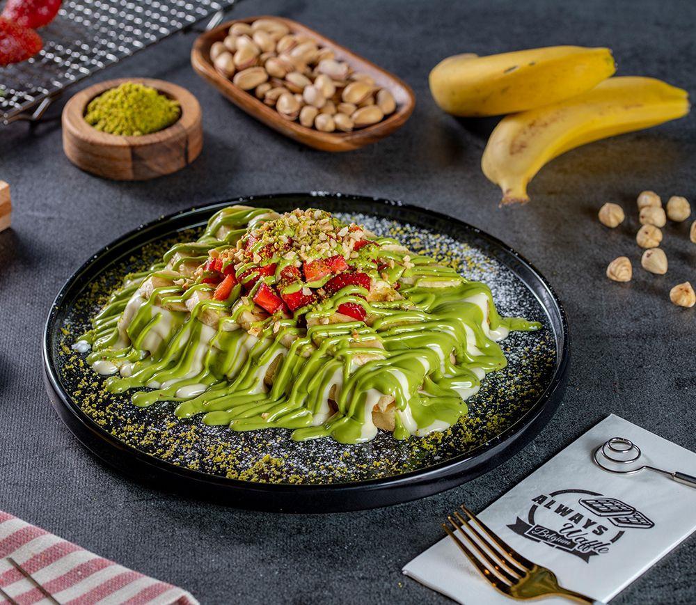FISTIK ŞÖLENİ WAFFLE TEK KİŞİLİK