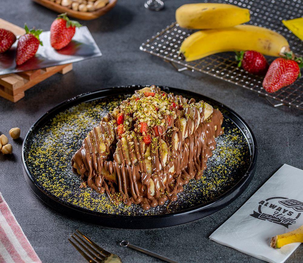 SÜTLÜ ÇİKOLATALI WAFFLE ÇİFT KİŞİLİK