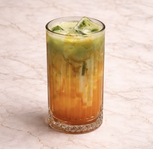 Iced Pineapple Matcha Latte