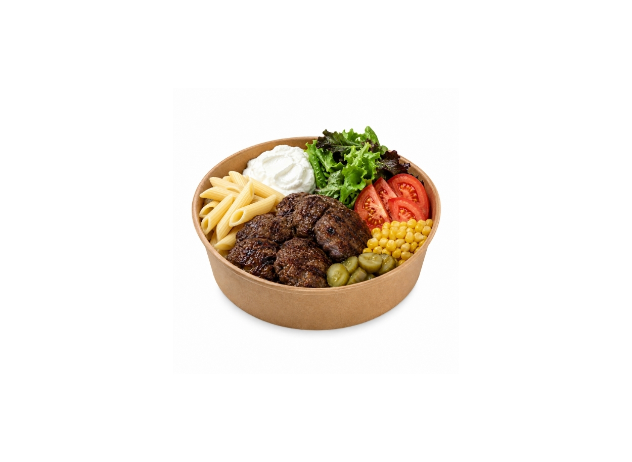 Izgara Köfte Makarna Bowl