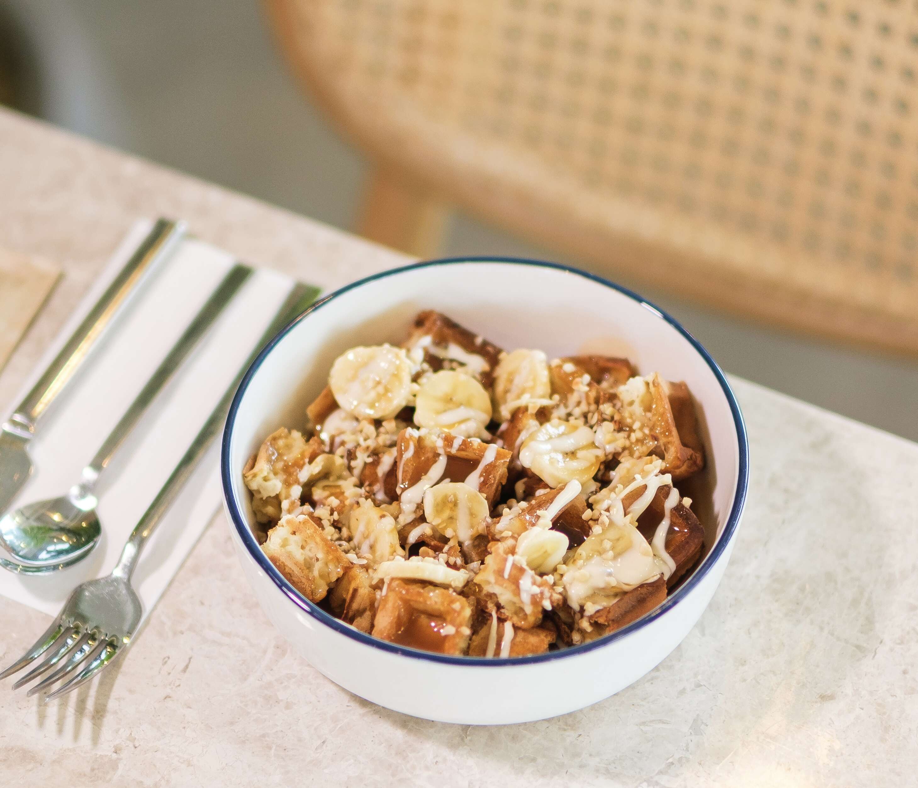 Karamel waffle