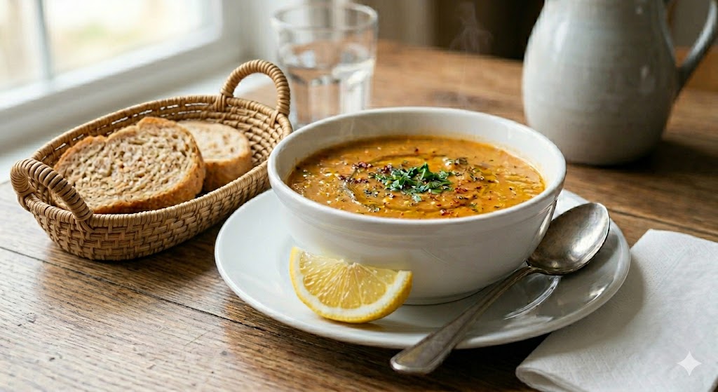 Mercimek çorbası -  Red Lentil Soup  - чечевичный суп