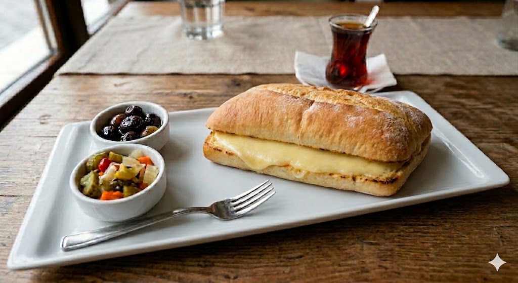 Kaşarlı tost , cheese toast , сырный тост