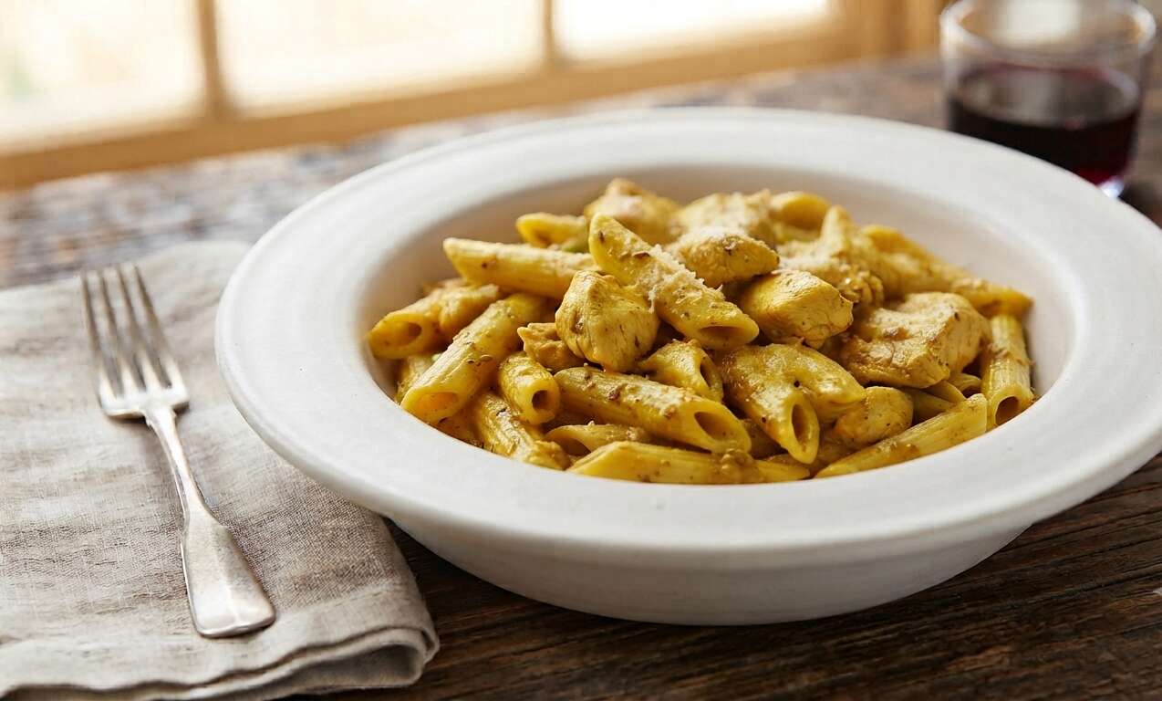 KÖRİ SOSLU TAVUKLU PENNE