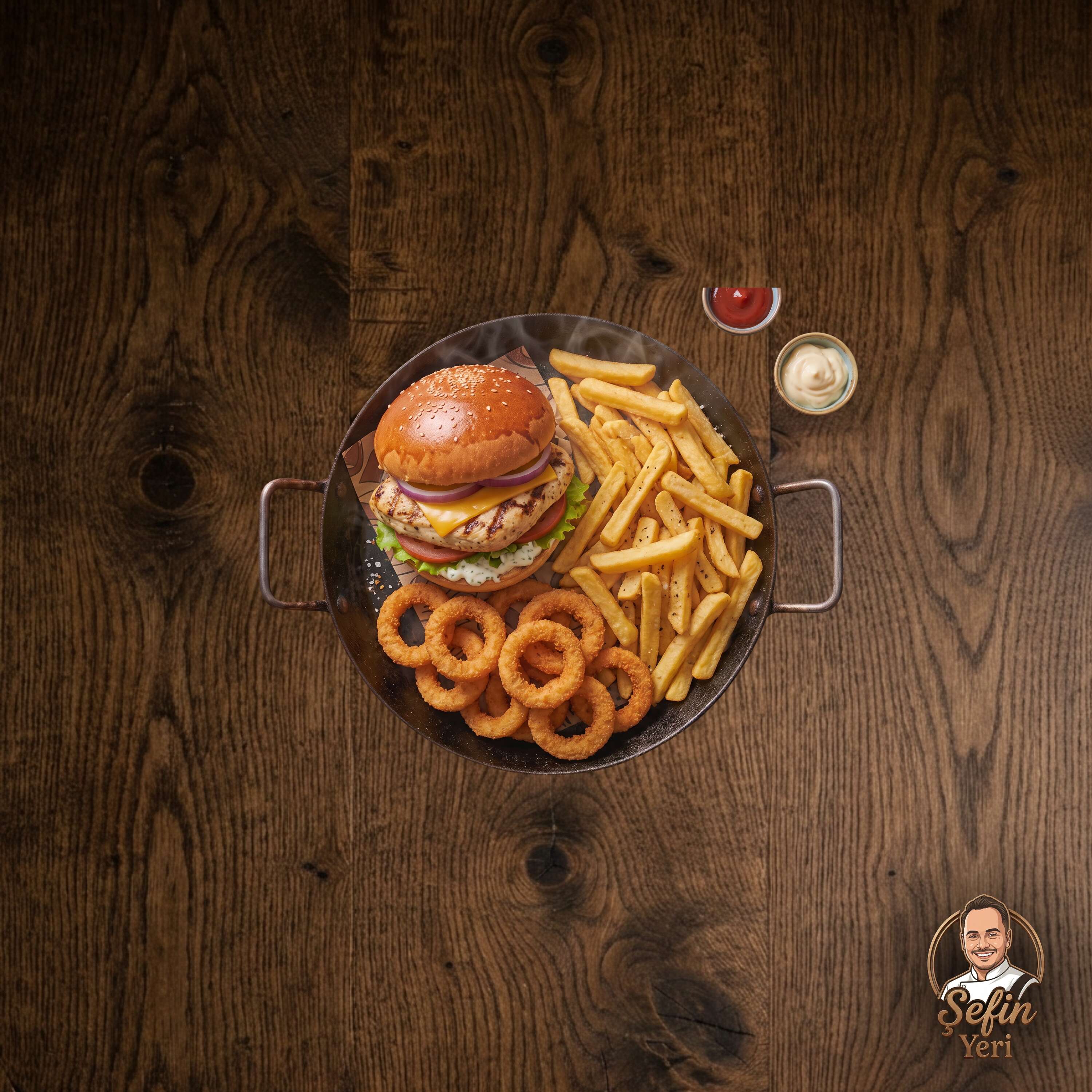 Tavuk Hamburger Menü