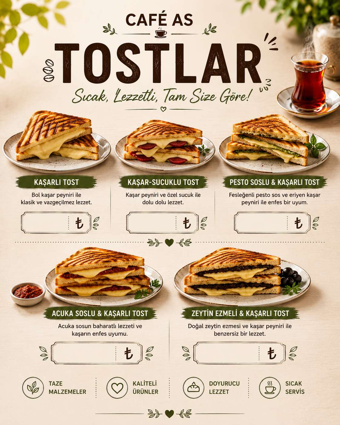 NEFİS VE TAZE TOSTLAR
