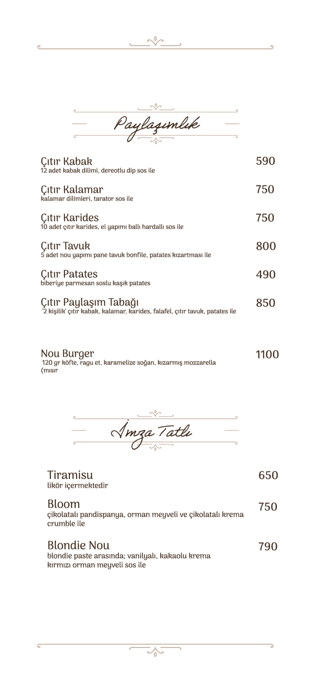imza tatlı