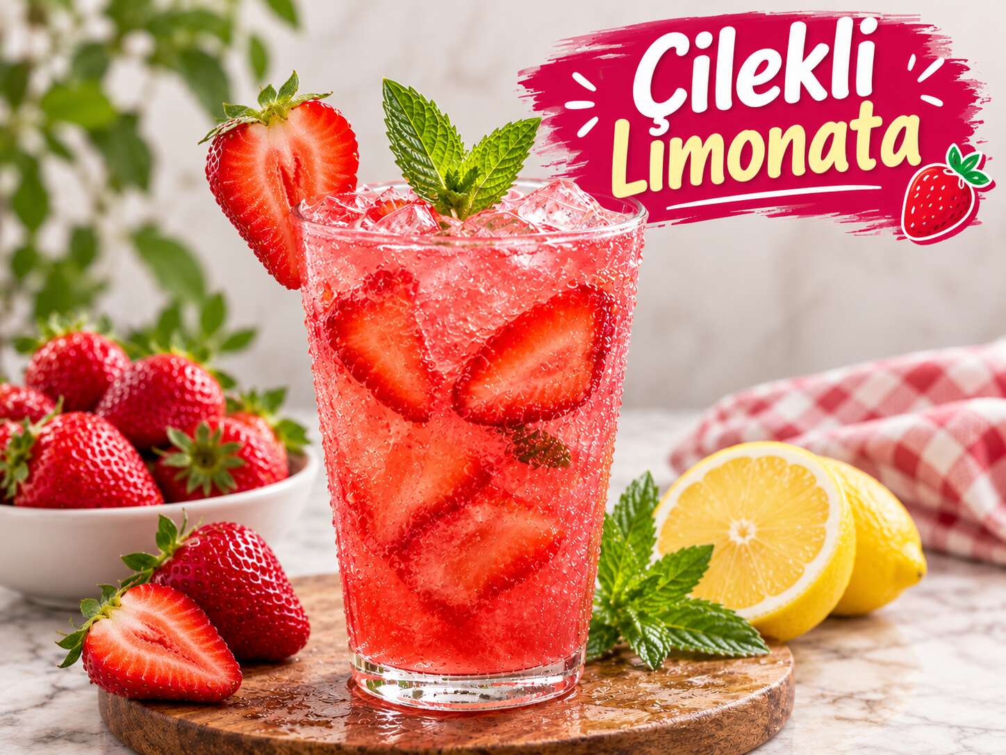 Çilekli  Limonata