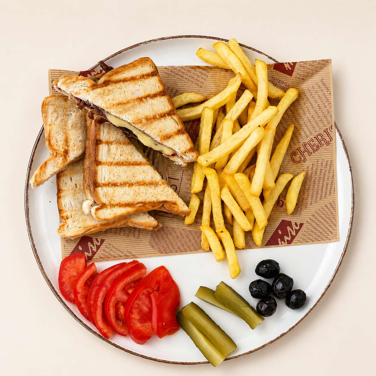 Kaşarlı Sucuklu Tost