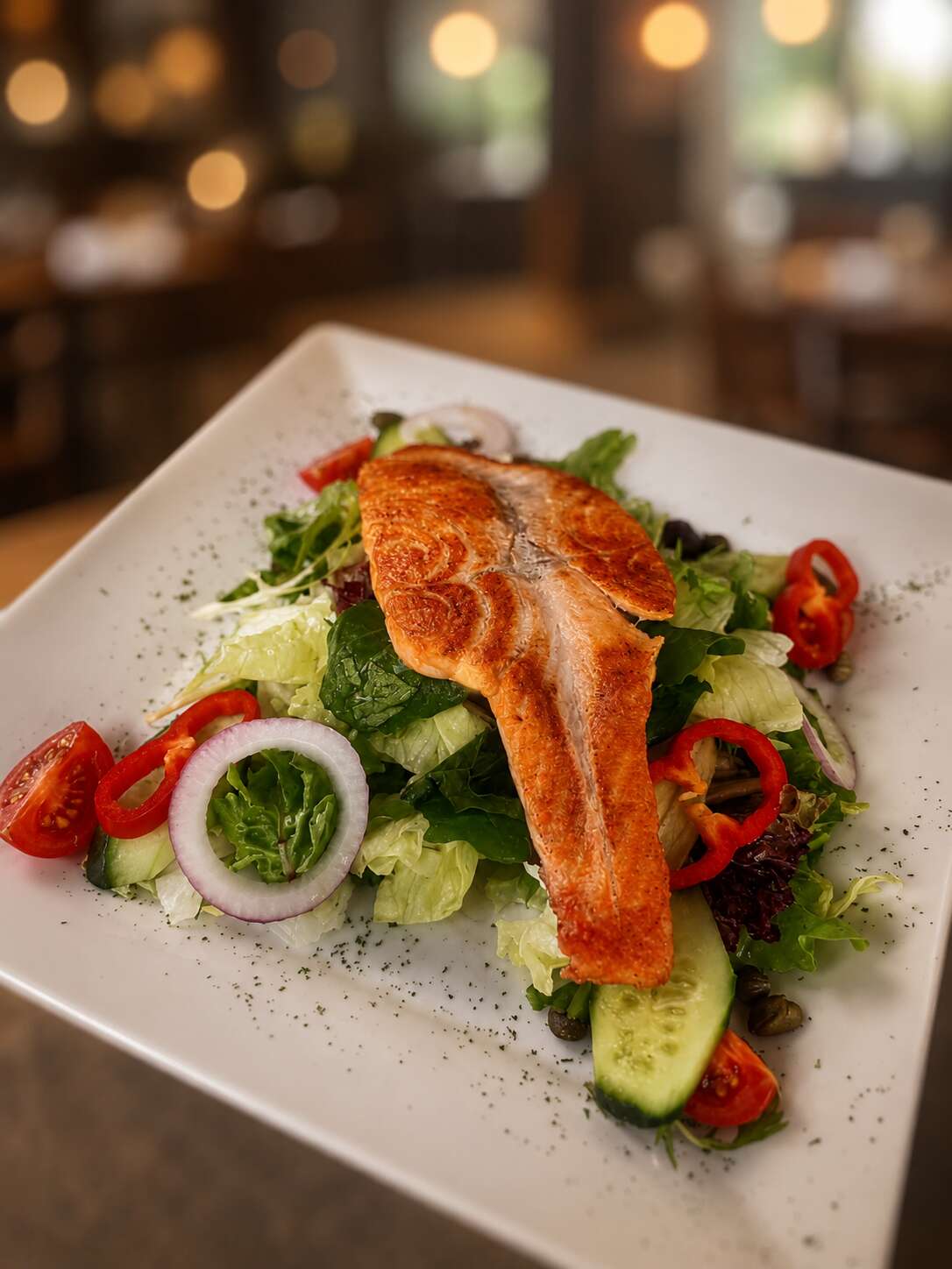 Izgara Somon Salata