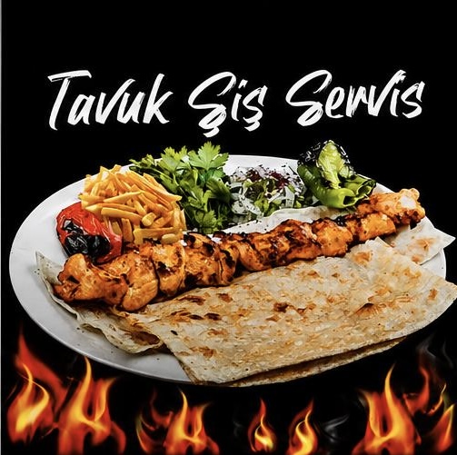 Tavuk şiş servis