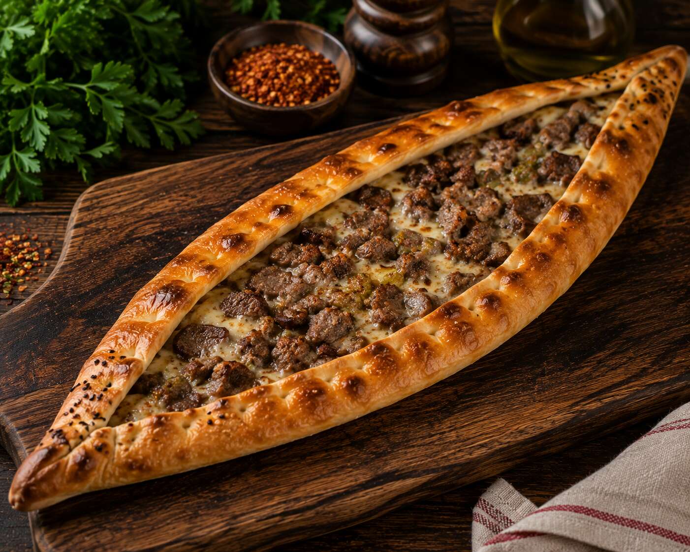 Kavurmalı Pide