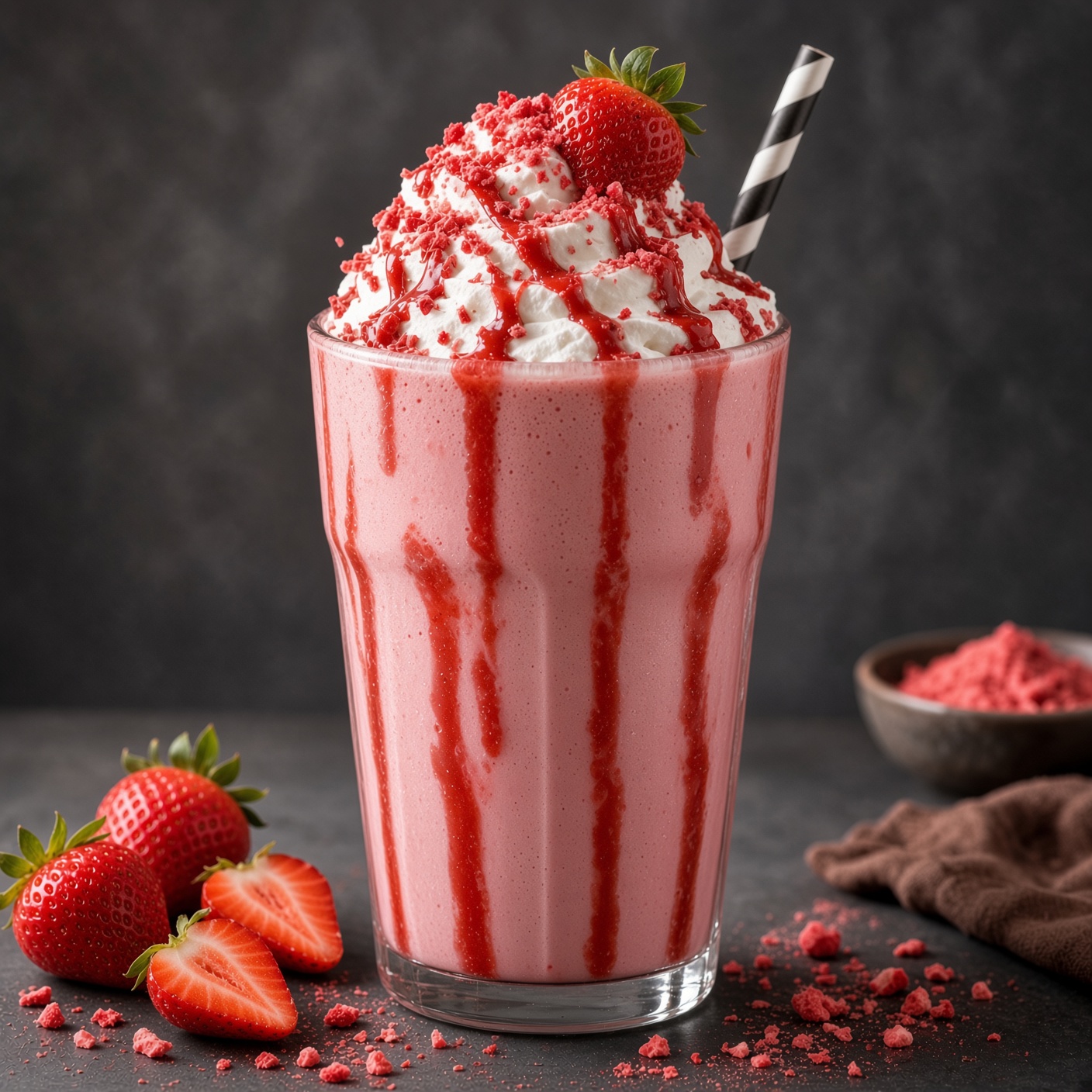 Çilekli Milkshake