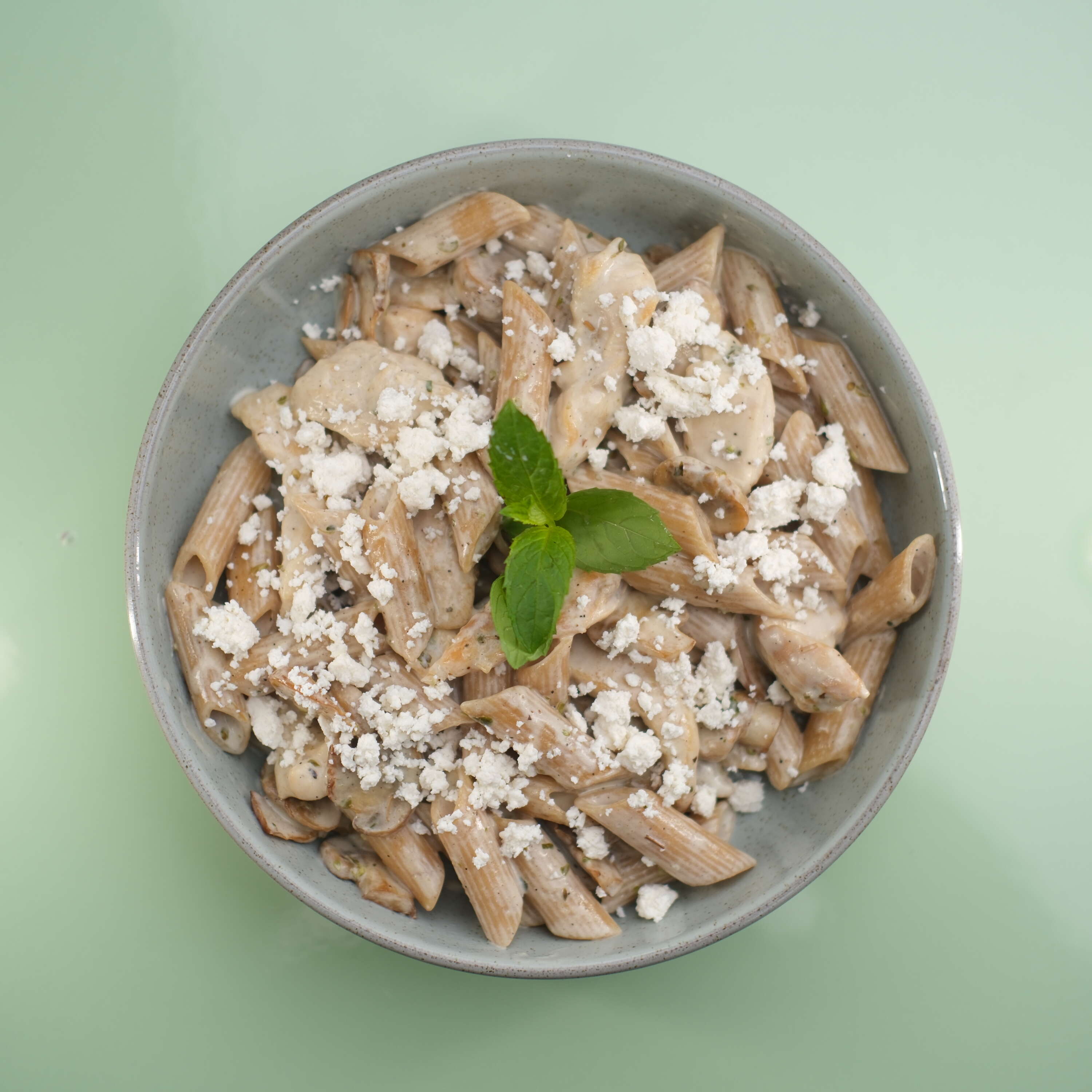Kremalı Mantarlı Tam Buğday Penne