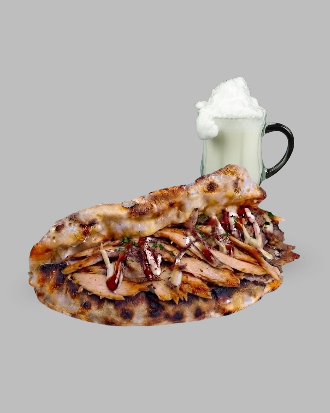 Tavuk Döner Pizza Sandviç Menü 