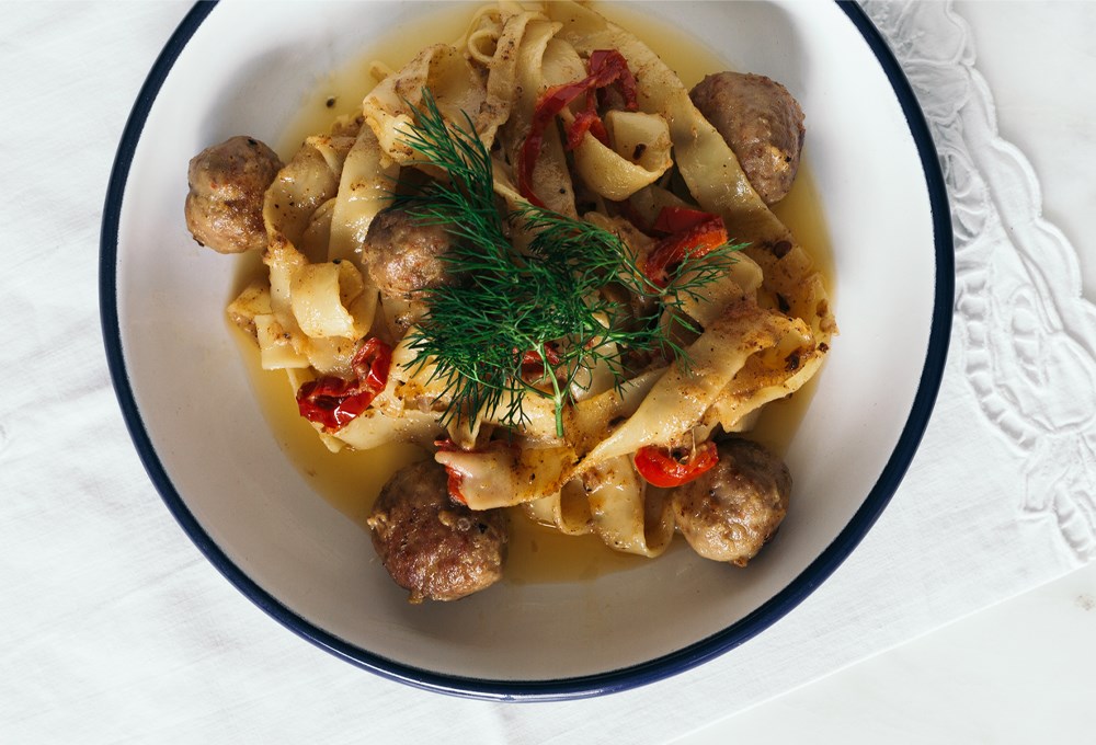 Köfteli Tagliatelle
