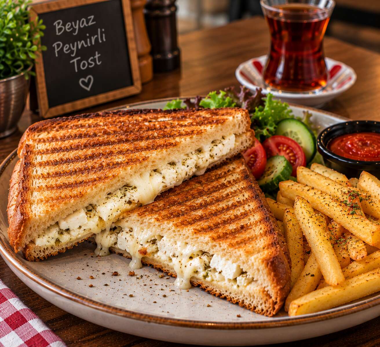 Beyaz Peynirli Tost