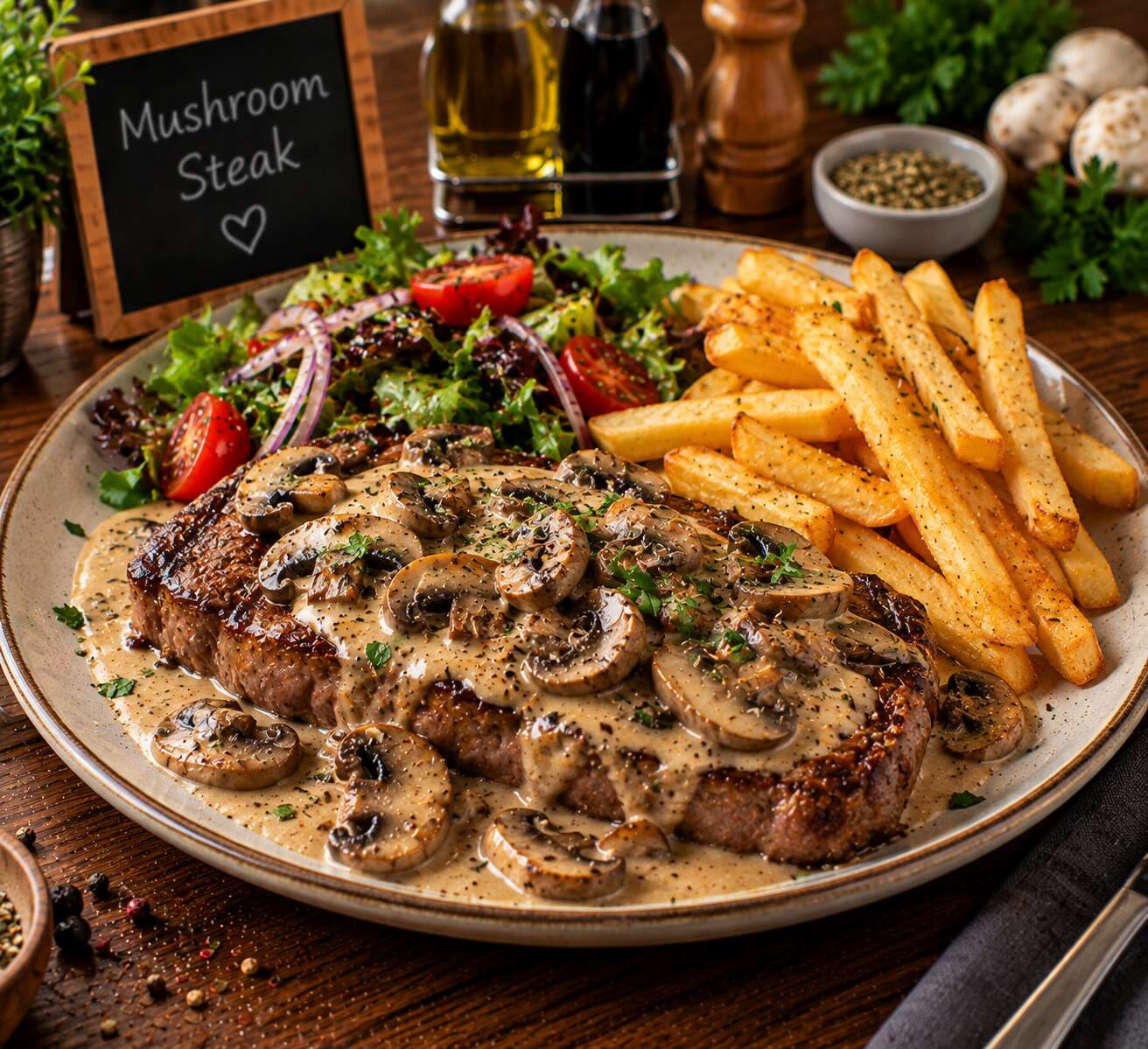 Mushroom Steak