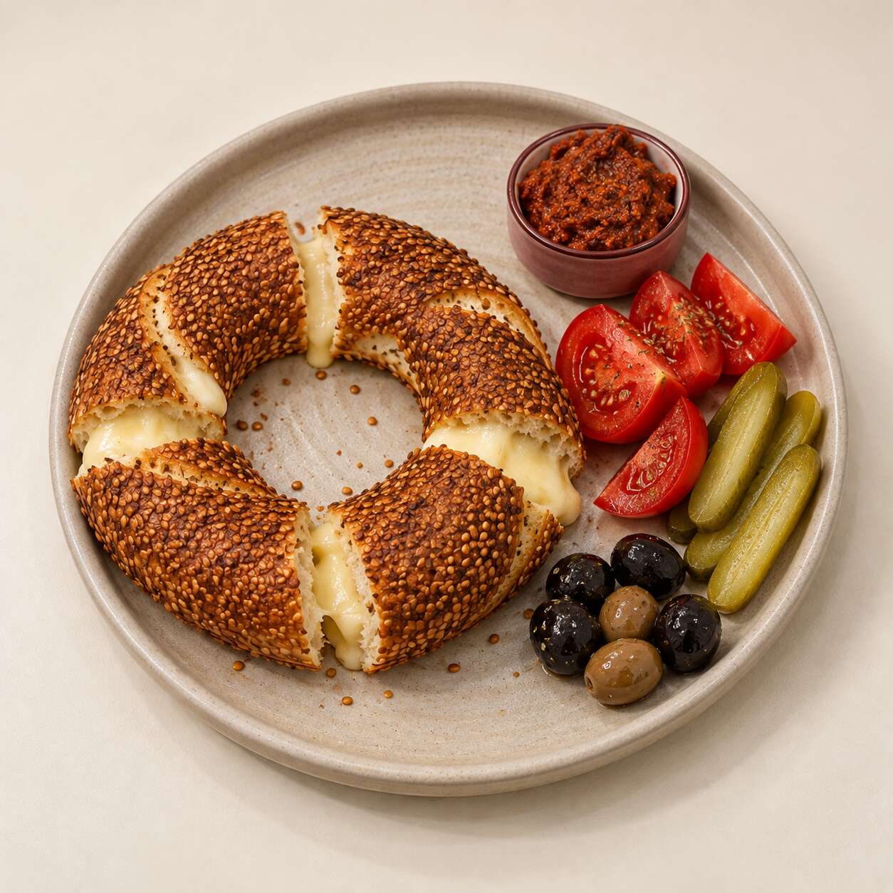 Kaşarlı Simit