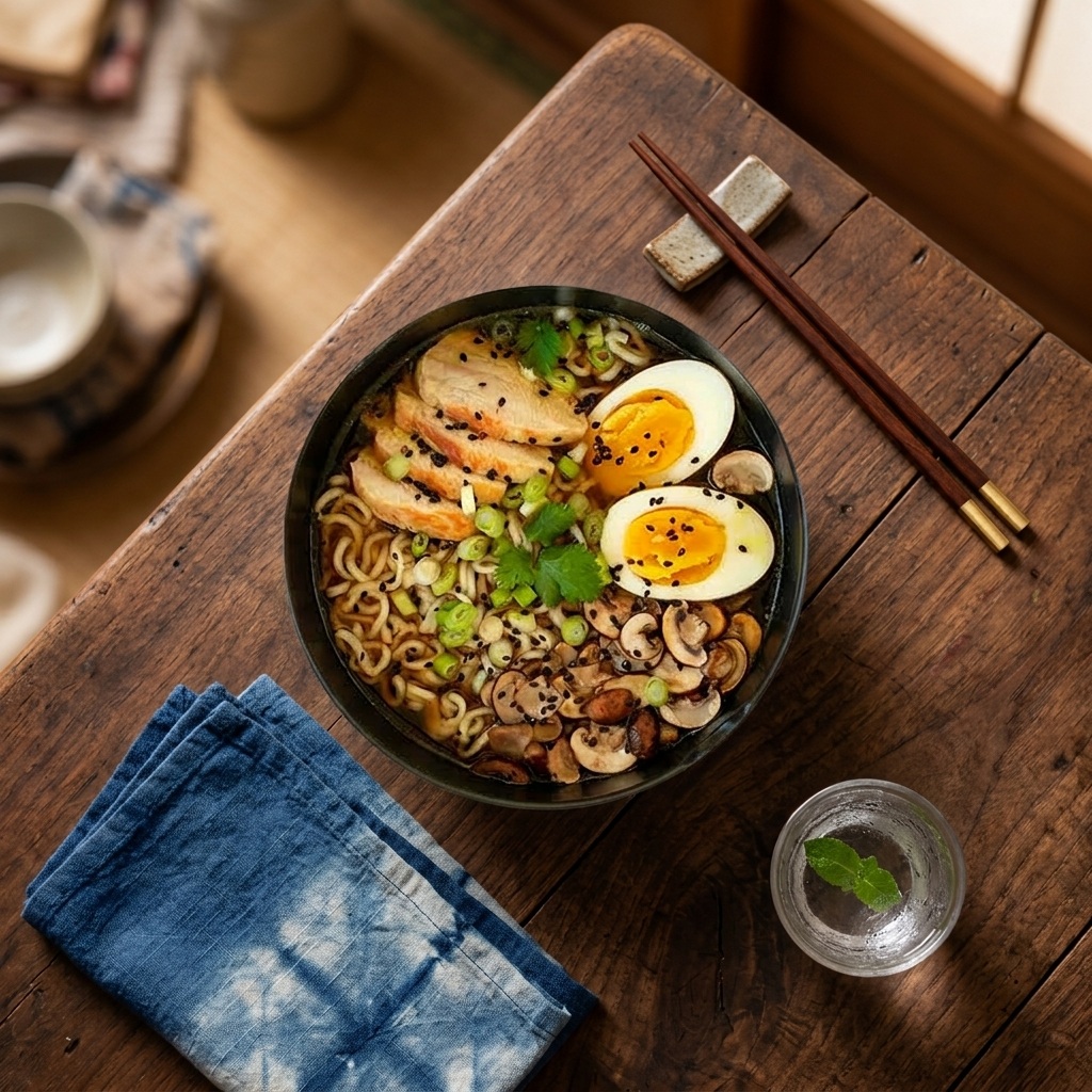 Ramen with chicken 